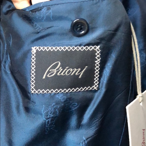$6900 Brioni aqua silk dinner jacket. Eu 50- US 40 - Picture 4 of 8
